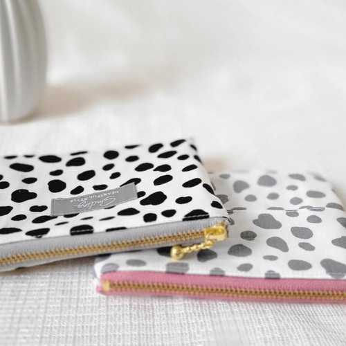 ✳︎ハンドメイド✳︎ポーチ付きティッシュケース　ダルメシアン柄　カード入れにも♪ ✳︎ハンドメイド✳︎ポーチ付きティッシュケース ダルメシアン