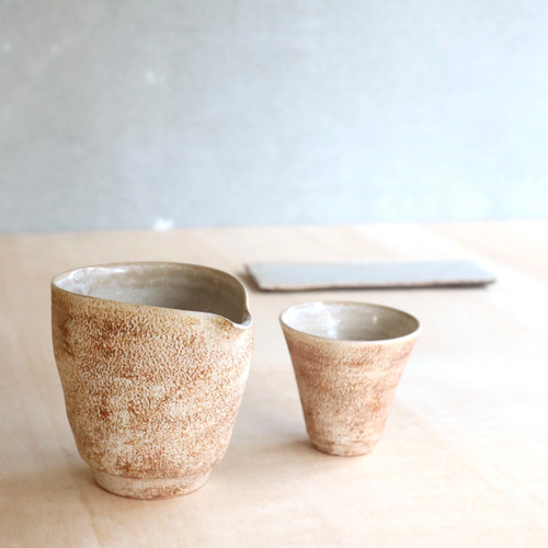 片口酒器セットA-1（片口酒器、ぐい呑み、陶板の3点セット）福袋セット