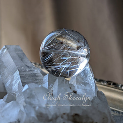 【Silver Rutile Quartz】シルバールチルクォーツ No.5　 丸玉｜16mmサイズ｜金紅石入り水晶 ｜ 12枚目の画像