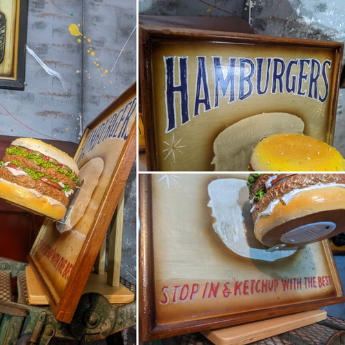アメリカンダイナー/ ハンバーガー屋さん 電飾看板/ バーガーズ サイン