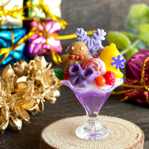 479 ＊グレープソーダのクリスマス＊ ミニチュア ドリンク スイーツ 