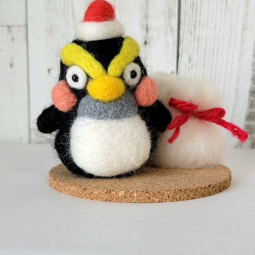 クリスマスペンギンちゃん(サンタ) 羊毛フェルト kazuchan 通販