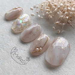 MOROSY191☆ハワイアンジュエリー 夏ネイル 夏 花 メタリック