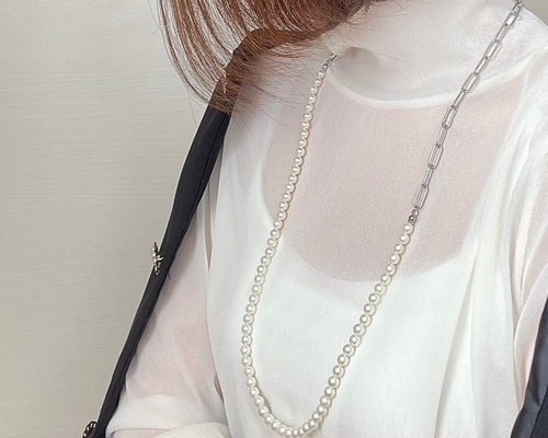 【Missoma】SAVI シードパール ビーズネックレス 関税込 MISSOMA】Savi シードパール ビーズネックレス蛇年限定 送関込