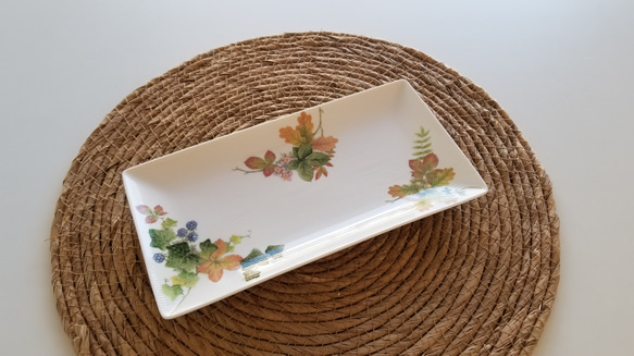 深まる秋の和食器◆ブナの木の長皿 2枚目の画像