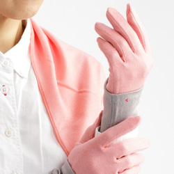 包郵【100%羊毛手套】130珊瑚粉 網店限定色/讓你的雙手看起來更漂亮的手套 第5張的照片