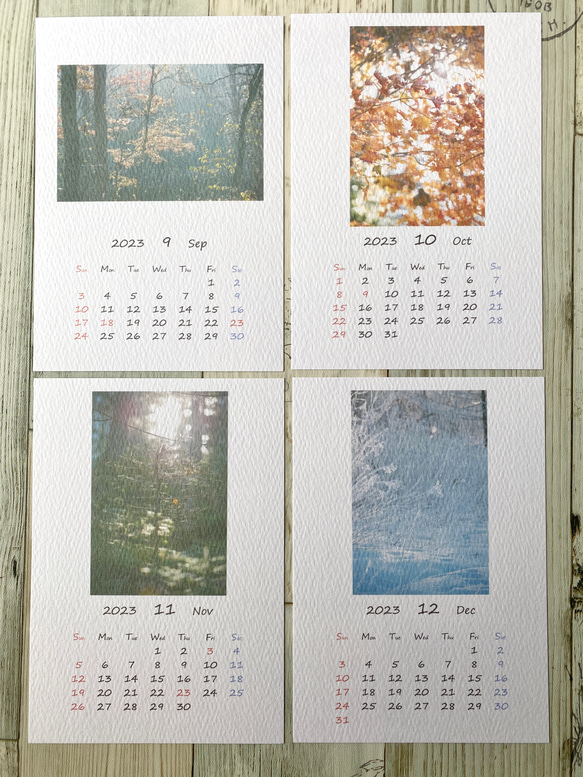 2023 カレンダー ☆ たびめくり〜四季彩のたび〜 4枚目の画像