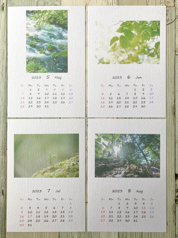 2023 カレンダー ☆ たびめくり〜四季彩のたび〜 3枚目の画像