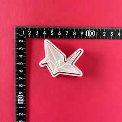【クッキー型】折り鶴　和柄 3枚目の画像