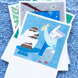 うさぎポストカード【全種類 ５枚セット】 2枚目の画像