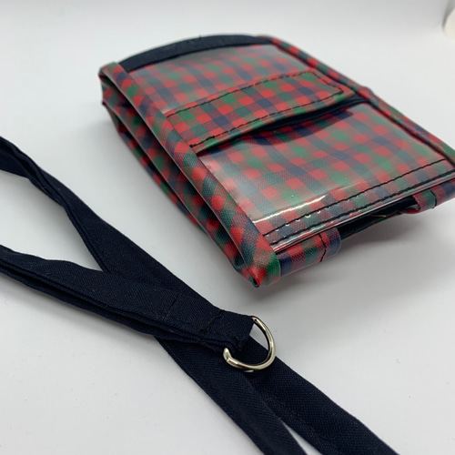 キッズ携帯&キーケース・ファミリア風チェックラミネート スマホケース