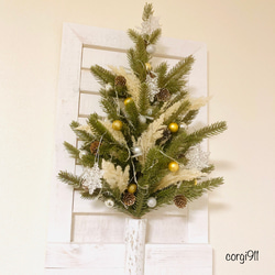 2022 クリスマス ハンギングツリー 55cm×34cm ※光触媒加工※ 2枚目の画像