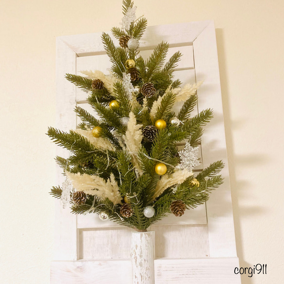2022 クリスマス ハンギングツリー 55cm×34cm ※光触媒加工※ 3枚目の画像