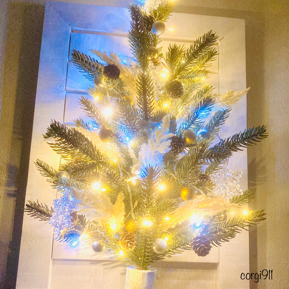 2022 クリスマス ハンギングツリー 55cm×34cm ※光触媒加工※ 7枚目の画像