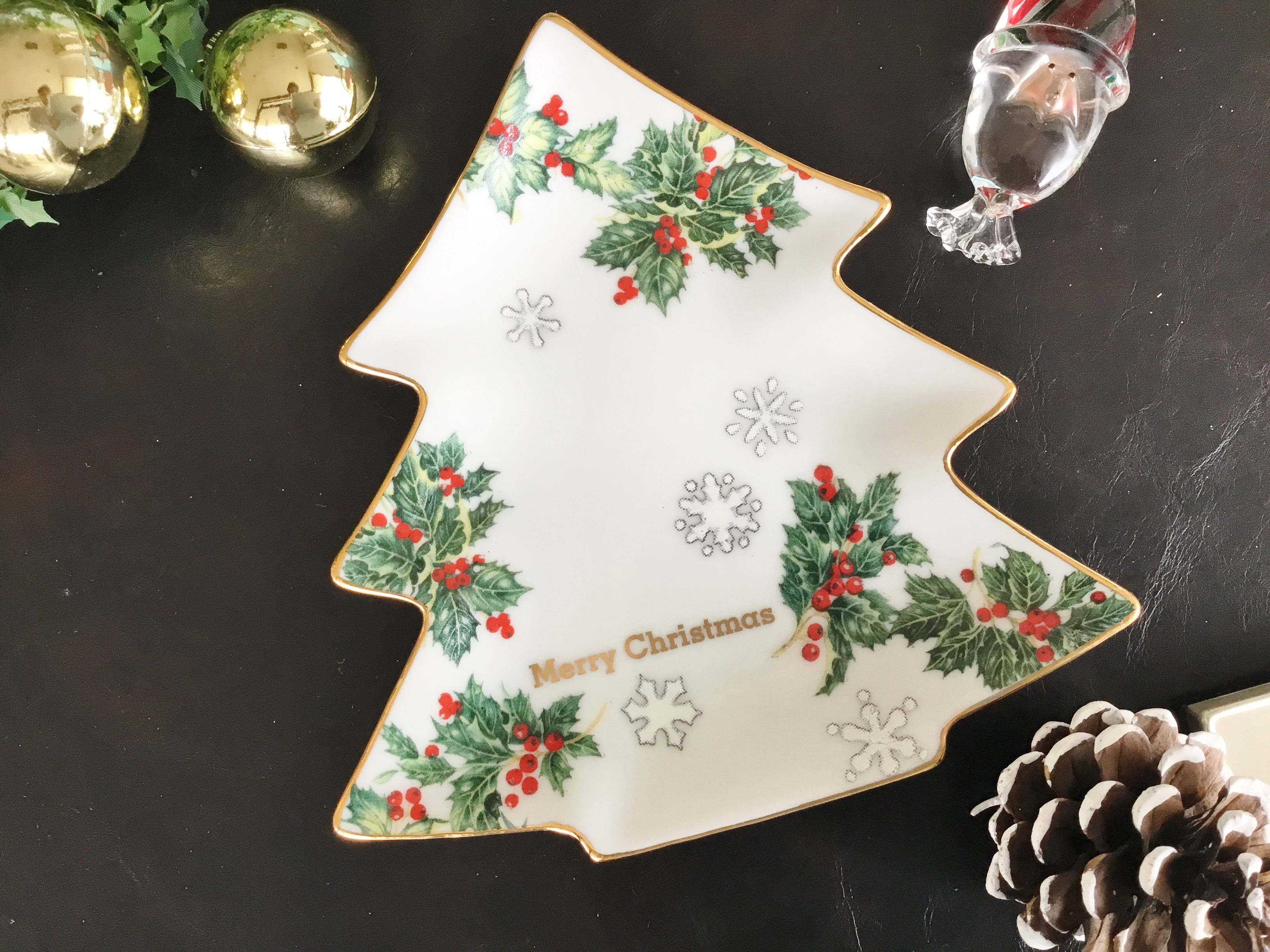 ツリー型プレート(ヒイラギ) 中皿 s-blueglass 通販 15039572｜Creema