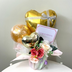 お菓子ブーケ バルーンブーケ 卓上タイプ 誕生日 お祝い 母の日 父の日 開店 お菓子ブーケ バルーンブーケ 誕生日 発表会 花束 入学 母の日