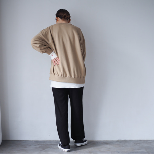 オーバーサイズスウェット Duck サンドベージュ ロングシーズン オーバーサイズスウェット Duck サンドベージュ ロングシーズン