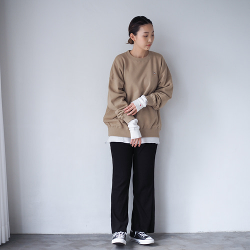 オーバーサイズスウェット Duck サンドベージュ ロングシーズン オーバーサイズスウェット Duck サンドベージュ ロングシーズン