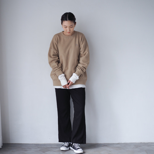 オーバーサイズスウェット Duck サンドベージュ ロングシーズン オーバーサイズスウェット Duck サンドベージュ ロングシーズン