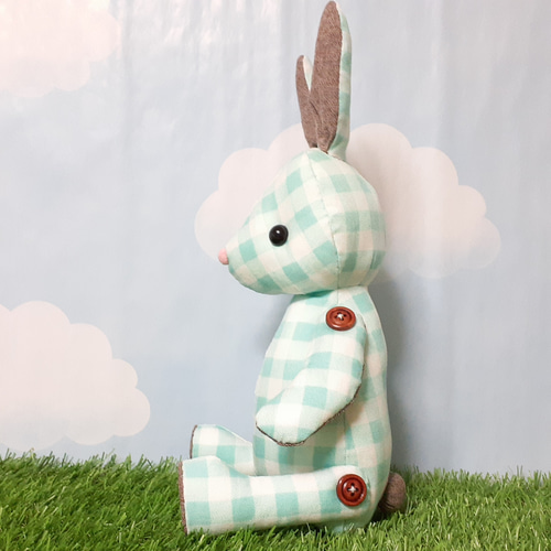 ぬいぐるみ chocomint 20%off】チョコミント色のうさぎ【Creema限定】 ぬいぐるみ もちまる