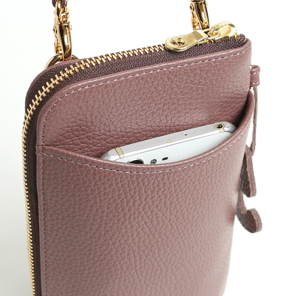 スマホショルダー　お財布機能と鍵ポケット付き　コレひとつでお出かけできます！ 7枚目の画像