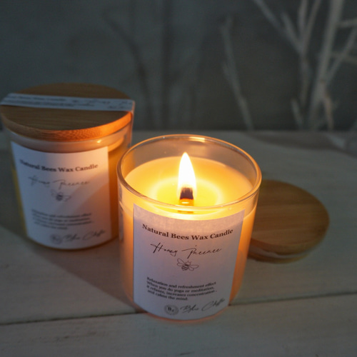 国産天然ミツロウ ボトルキャンドル ～woodwick～木芯 キャンドル