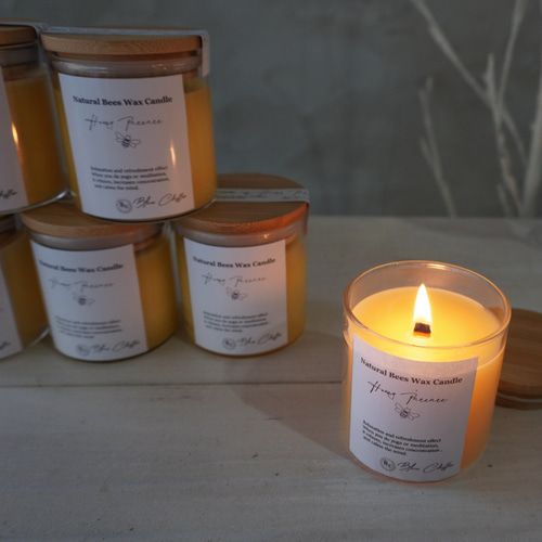 国産天然ミツロウ ボトルキャンドル ～woodwick～木芯 キャンドル