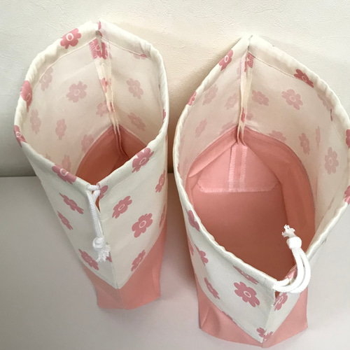 【オーダー承ります】コップ袋2点セット コップ袋とお弁当袋2点セット #2093 その他入園グッズ