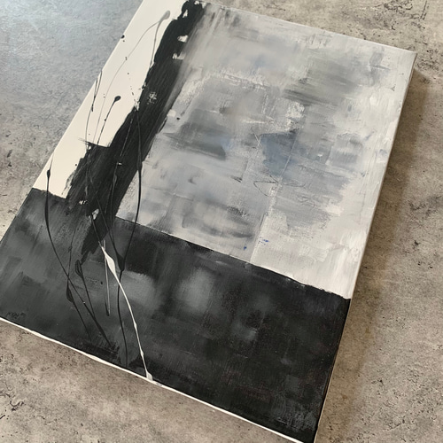 現代アート 41×32㎝ モダン 絵画 原画 抽象画 アートパネル インテリア
