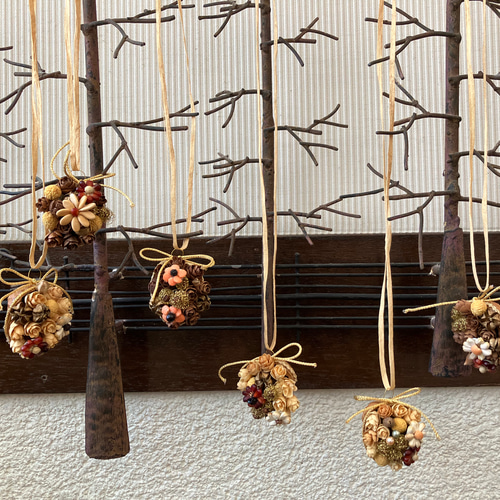 種の花』のくるみオーナメント D ドライフラワー ZILL 通販 15040871