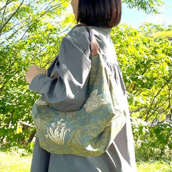 【〜8/31送料無料⭐︎敬老の日早割】 ウィリアム・モリス【アネモネ】トライアングルバック★キャンバス地 1枚目の画像