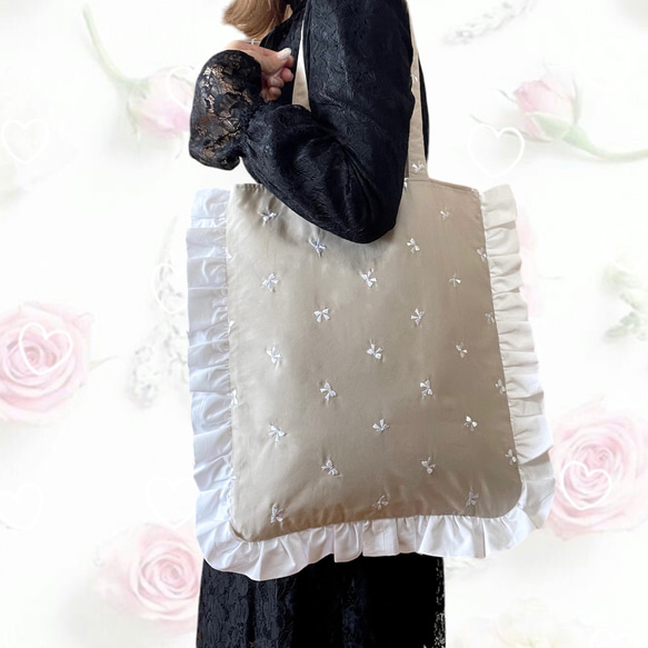 【推し活トート】推しカラー/トートバッグ/バッグ/リボン/フリル 人気・おすすめ｜使いやすい・旅行におすすめ 品質保証 全国発送 正規品・日本国内発送・安心保証付き