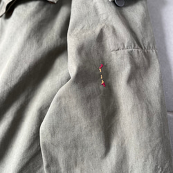 掛軸ジャケット亀甲紋にあわせの鳳凰　ユーロミリタリージャケットリユース帯ジャケット　 14枚目の画像