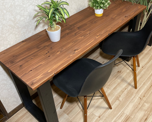 1400✕600　 カウンターテーブル　木製テーブル 樟/クス 1400x610x45mm 天然木カウンターテーブル・キッチン