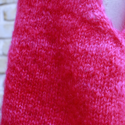 モヘアのベスト　Mohair Slipover Hot Pink 4枚目の画像