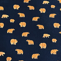 Dear Stella 110cm x 50cm Brown Bears/Navy 1枚目の画像