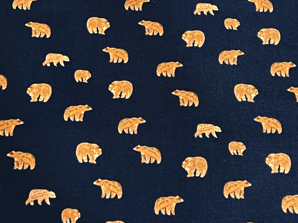 Dear Stella 110cm x 50cm Brown Bears/Navy 1枚目の画像