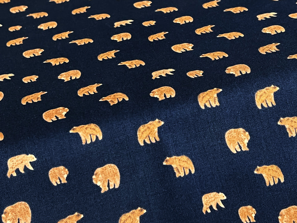 Dear Stella 110cm x 50cm Brown Bears/Navy 2枚目の画像