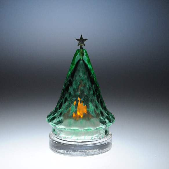 「小さな星のクリスマスツリー」33(LEDキャンドルホルダー、アロマストーンホルダー） 2枚目の画像