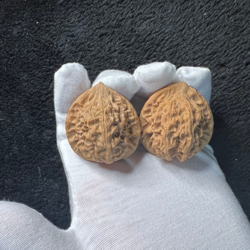 遊ぶ胡桃「官帽」文玩核桃クルミ核桃セットJST-383740/33.6g その他