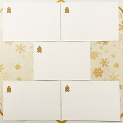 トナカイツリー クリスマスカード5枚セット 緑白ver メリークリスマス 新年 お正月 卯年 レトロ ポストカード 3枚目の画像