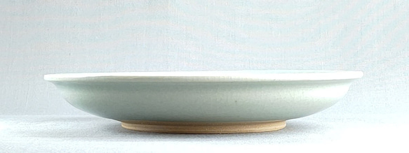 丸皿　青磁釉　【商品番号：00199】 4枚目の画像