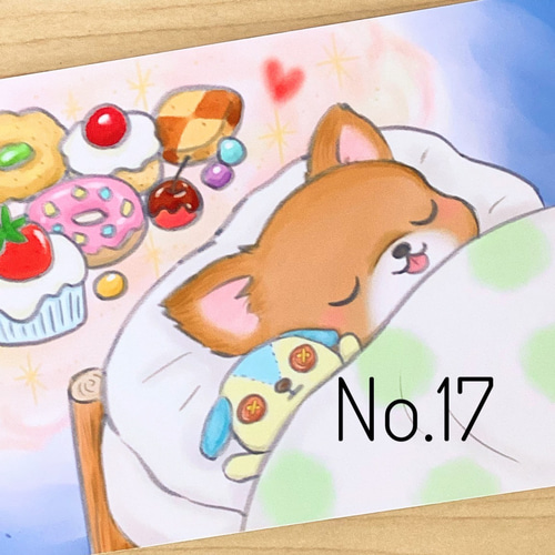 春夏秋冬チワワちゃん イラストポストカード 10枚セット