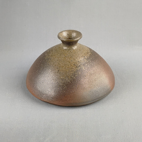 薪窯陶芸　自然釉　花入れ1 花入れ 焼締め 薪窯 【商品番号：00201】 一輪挿し・花瓶・花器