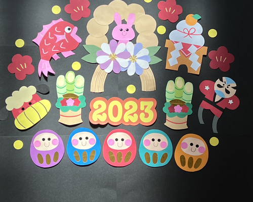 サクラ♡ページ 大きめ オーダー お正月 壁面飾り 55b63be7574ad0276d77e3ff29e509