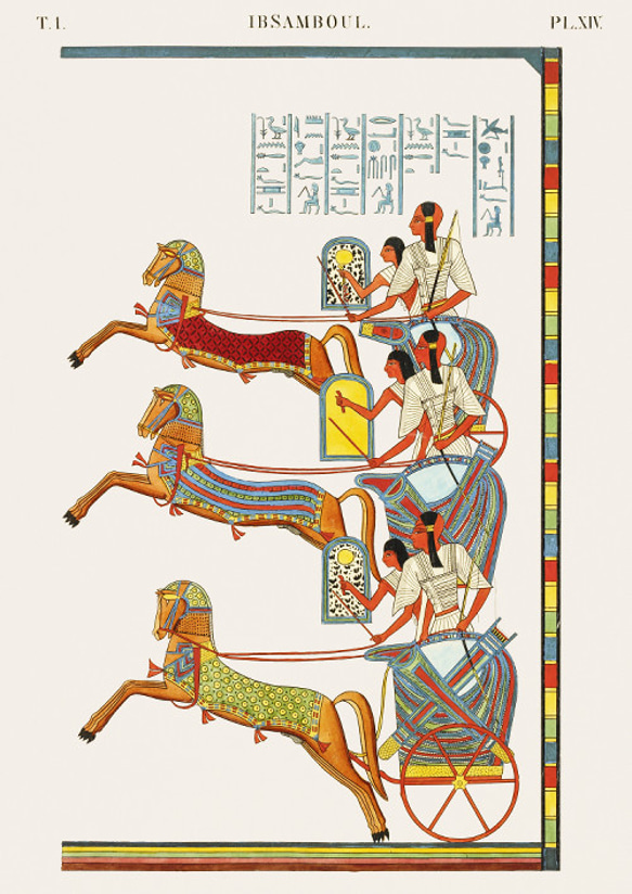 【NO.420】エジプトの壁画アートポスター☆中東歴史カラフルお洒落エキゾチックオリエンタルA2A1B5B4B3B2B1 2枚目の画像
