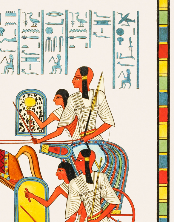 【NO.420】エジプトの壁画アートポスター☆中東歴史カラフルお洒落エキゾチックオリエンタルA2A1B5B4B3B2B1 3枚目の画像