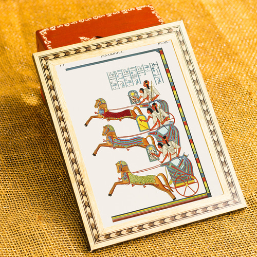 NO.420】エジプトの壁画アートポスター☆中東歴史カラフルお洒落