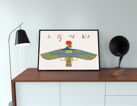 【NO.421】鷲のエジプトの壁画アートポスター☆歴史カラフルお洒落エキゾチックオリエンタルA2A1B5B4B3B2B1 6枚目の画像