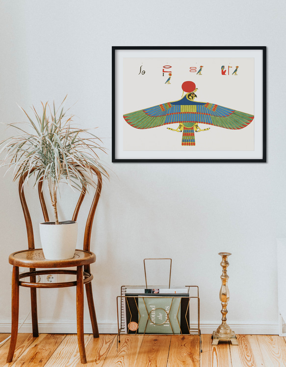 【NO.421】鷲のエジプトの壁画アートポスター☆歴史カラフルお洒落エキゾチックオリエンタルA2A1B5B4B3B2B1 11枚目の画像